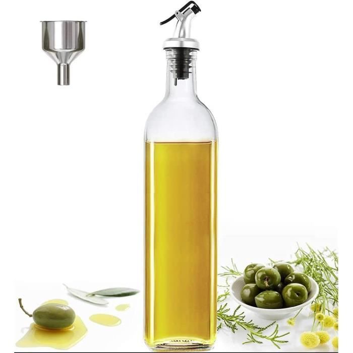 Bouteilles en Verre pour Huiles d'Olive et Vinaigres avec Bec Verseur  ClicksealLot de Versement de Vinaigre et d'Huile d'Oliv [34] - Cdiscount  Maison