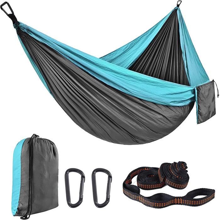 Fieleer Hamac de Camping avec Moustiquaire Ultra-léger Portable | avec Mousquetons de qualité