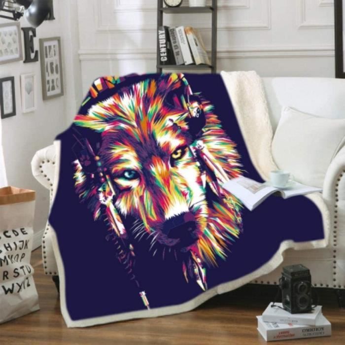 Dreamcatcher Loup Plaid Couverture Polaire, Couvertures