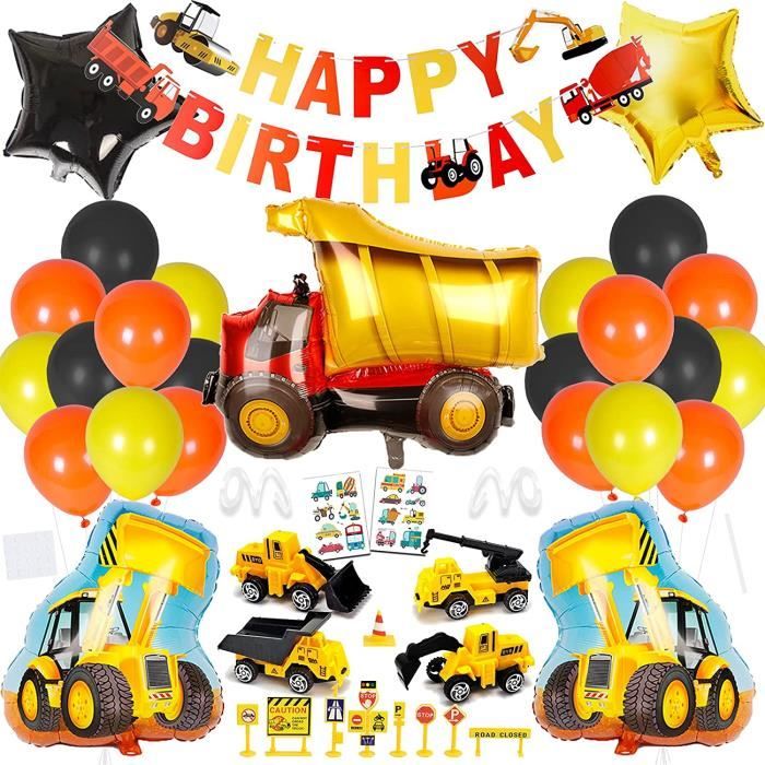 Decoration D Anniversaire Pour Enfants Anniversaire Chantier Deco Anniversaire Garcon Ballons D Excavatrice Ballon Anniversai 771 Cdiscount Maison