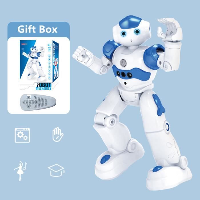 Bleu - Robot Intelligent RC avec capteur de geste, télécommande