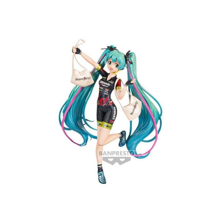 Figurine - Banpresto - Hatsune Miku Racing - Racing Miku 2019 - Détails soignés - 18 cm