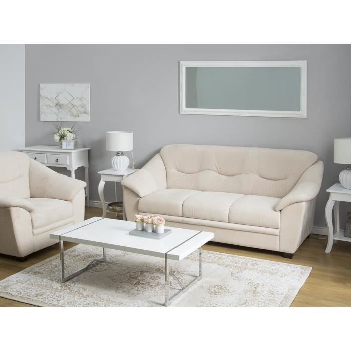 Canapé 3 Places + 2 Fauteuils Relax électriques – Murano – Cuir Blanc/gris – Neufs