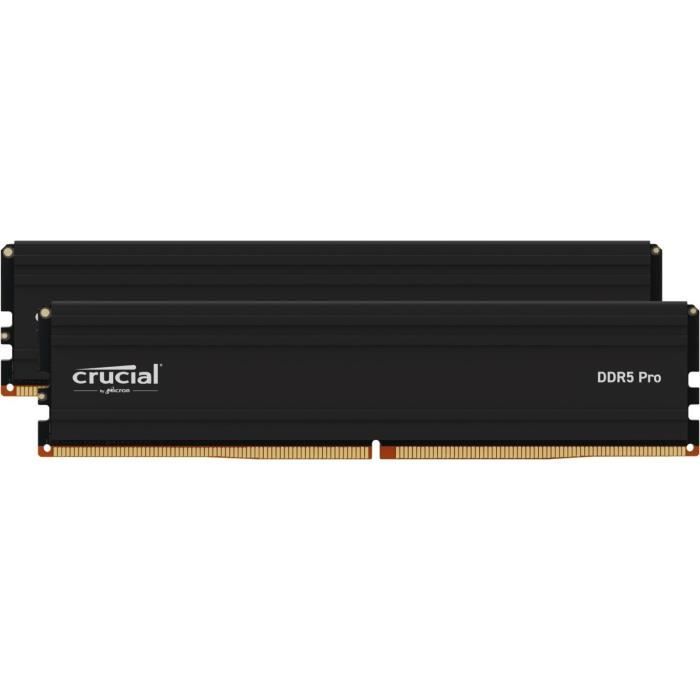 Mémoire RAM - CRUCIAL - PRO DDR5 - 32Go (2x16Go) - DDR5-5600 - UDIMM CL46  (CP2K16G56C46U5) - Cdiscount Informatique