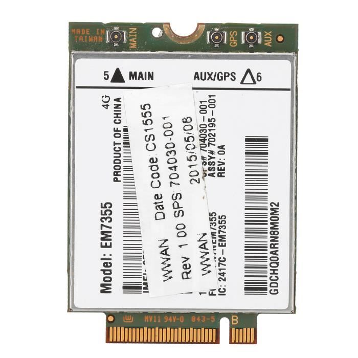 Module WWAN HP Sierra Wireless EM7355 – LTE 4G – Neuf – 704030-001