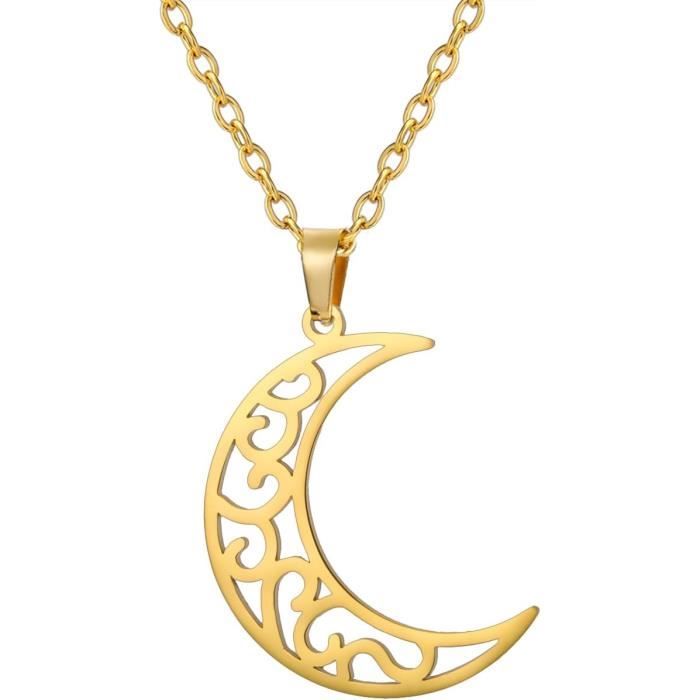 Collier Multi-breloques En Y | Soleil Doré En Acier Inoxydable Doré