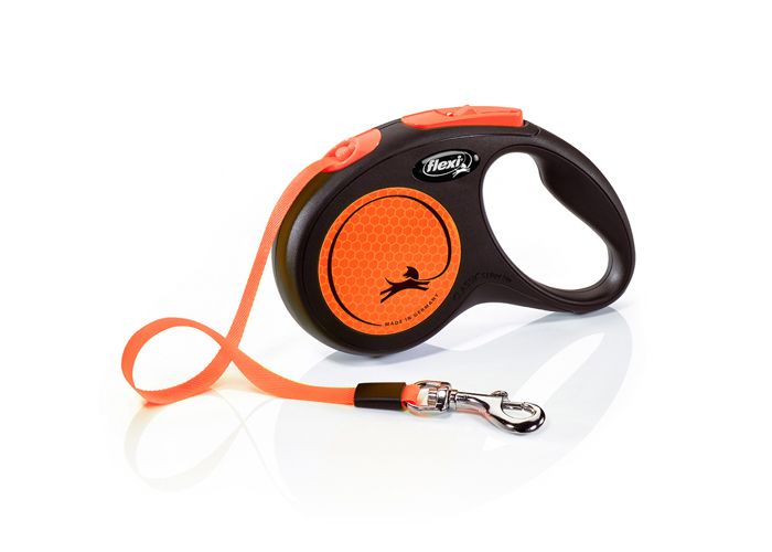 Laisse New Neon M Tape 5 m black/ neon orange Flexi CL21T5-251-S-NEOOR Laisse New Neon M Tape 5 m black/ neon orange Flexi CL21T5-251-S-NEOOR