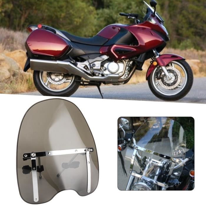 Pare-brise Universel Moto 7/8" Ou 1" - Transparent - En PMMA Haute Qualité - Déflecteur Pare-vent Pour Guidon