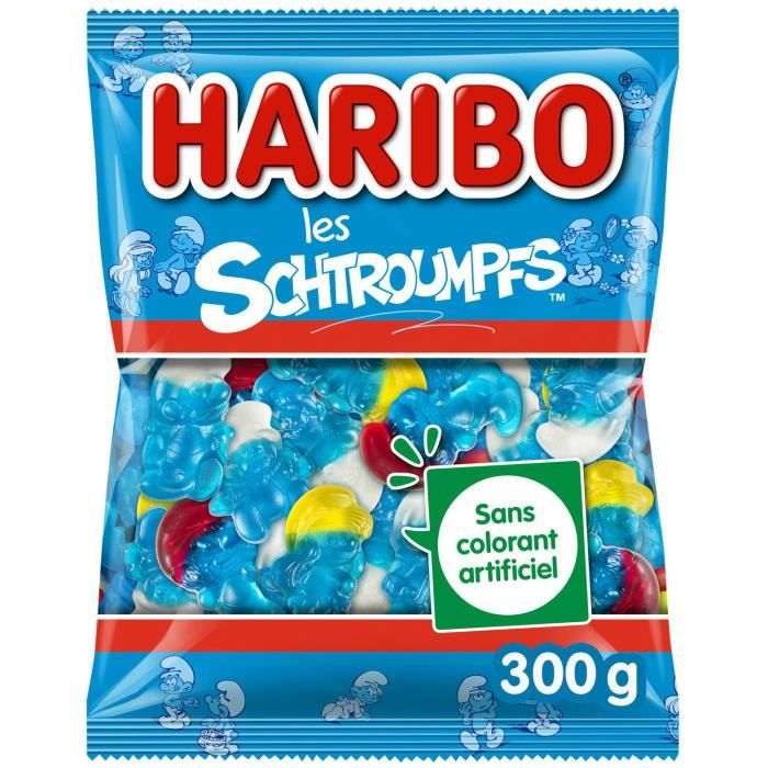 LOT DE 6 HARIBO Bonbons Les Schtroumpfs sachet de 300 g Cdiscount Au quotidien