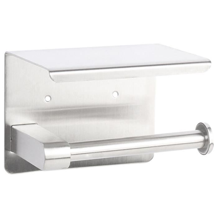 Support WC Design Support Papier Toilette Auto-Adhésif - Acier Inoxydable SUS304, Doré - Sans Perçage, Pour Salle De Bain Acier Inoxydable 304