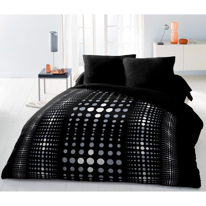 Grand noeud Langley bleu parure de lit en coton poly facile d'entretien linge de lit 