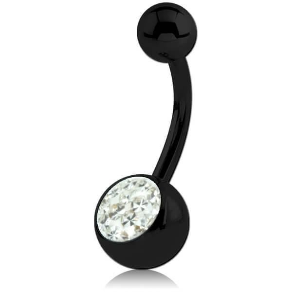 Inoki - Banane De Nombril Acier Micro Strass Infini 2 Inoki