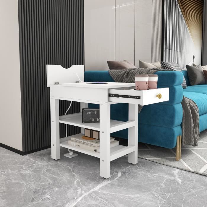 Commode Avec Station De Charge, Commode Pour Chambre À Coucher Avec 5