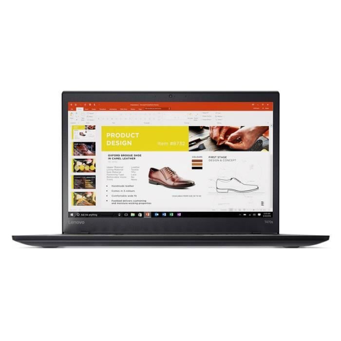 Lenovo ThinkPad T470s - 8Go - SSD 256Go - Tactile - Grade B - Lenovo