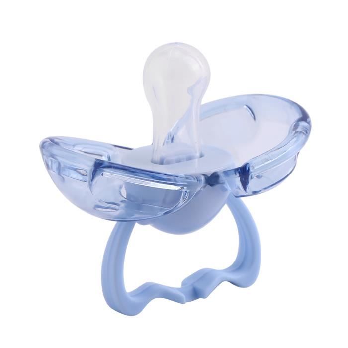 Boîtier Sucette Bébé 3 Pièces - Anti-Poussière BPA Free - Transparent - Avec Anneau Porte-Clés