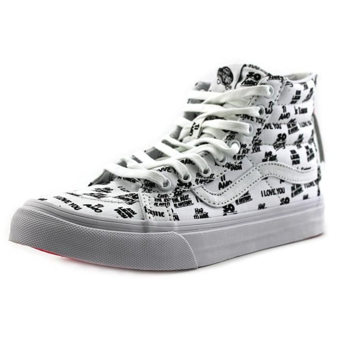 vans sk8 hi slim blanc