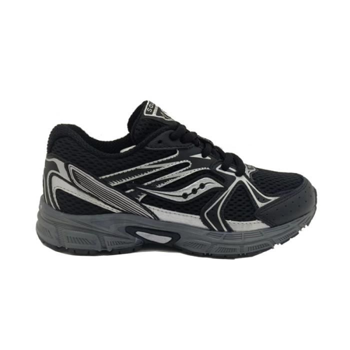 Saucony Baskets enfant - SAUCONY - RIDE MILLENIUM - Noires et Argentées - Mesh respirant - Semelle EVA