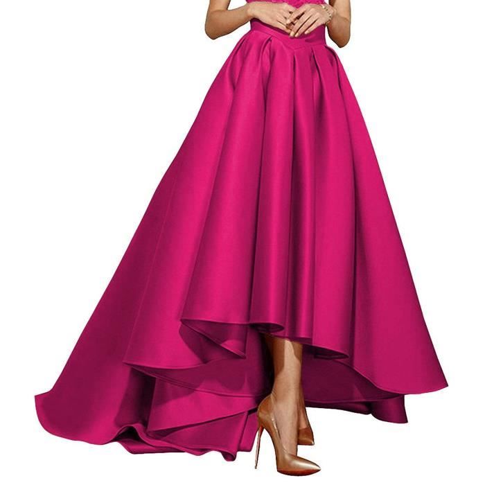 Jupe XW3JC High Low Prom s ligne Maxi Party Robes formelles de mariée ...