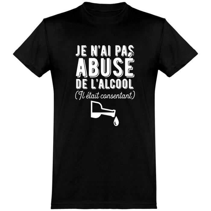 T-shirt homme je bois medoc humour drôle et humoristique.