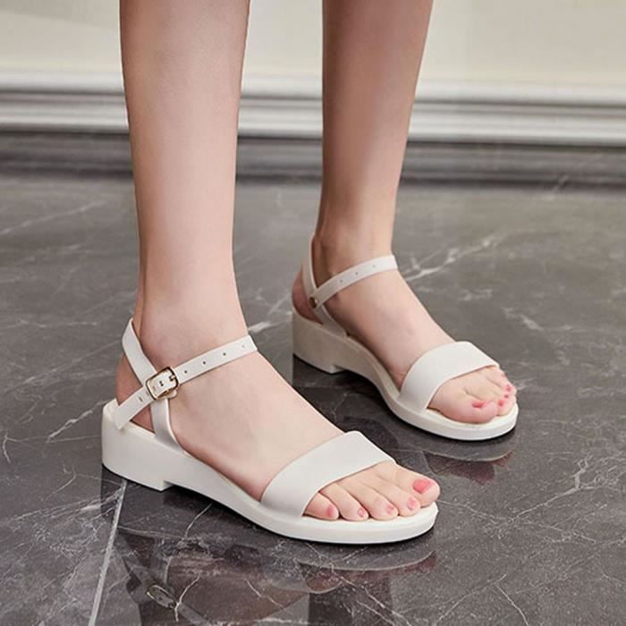 Ballerinas Mit Schleife – Flache Peep-Toe Slipper Aus Gelé-Material Für Damen