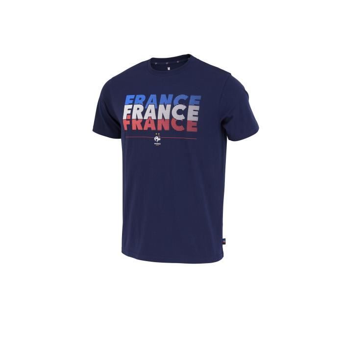 t-shirt france fan - bleu marine - m
