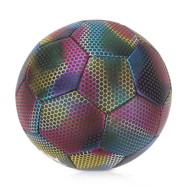 Éponge en mousse souple Ballon de football réfléchissant holographique  brillant Taille 5, pour l'entraînement de nuit - Cdiscount Sport