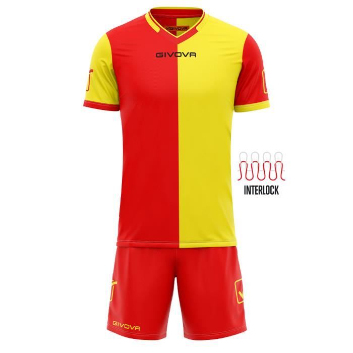 Ensemble maillot et short Givova Supporter - royal blue/red - M