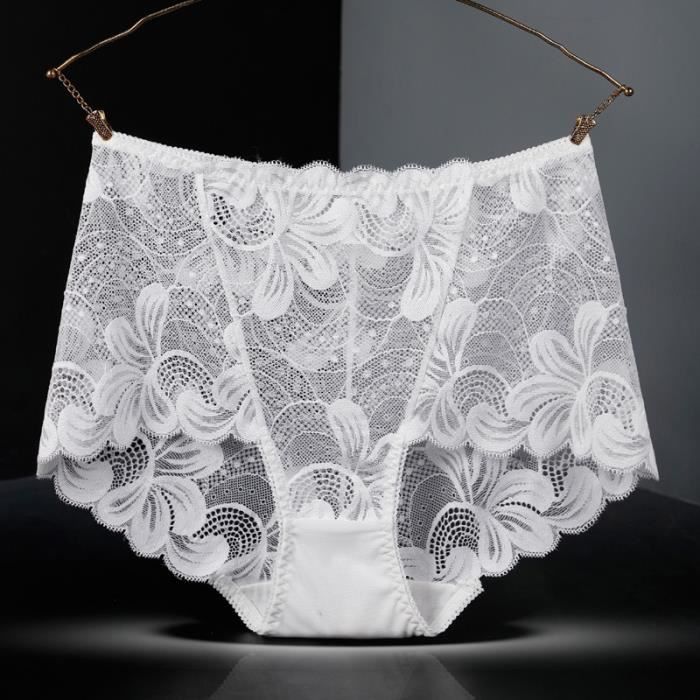 Culotte blanche sexy fente entrejambe tissu délicat SoftLine Collection main image 1