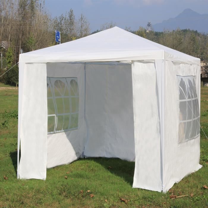 3x3m Tonnelle De Jardin Tente De Reception Tente De Jardin Camping Mariage Barbecue Blanc Achat Vente Tonnelle Barnum 3x3m Tonnelle De Jardin Tente Cdiscount