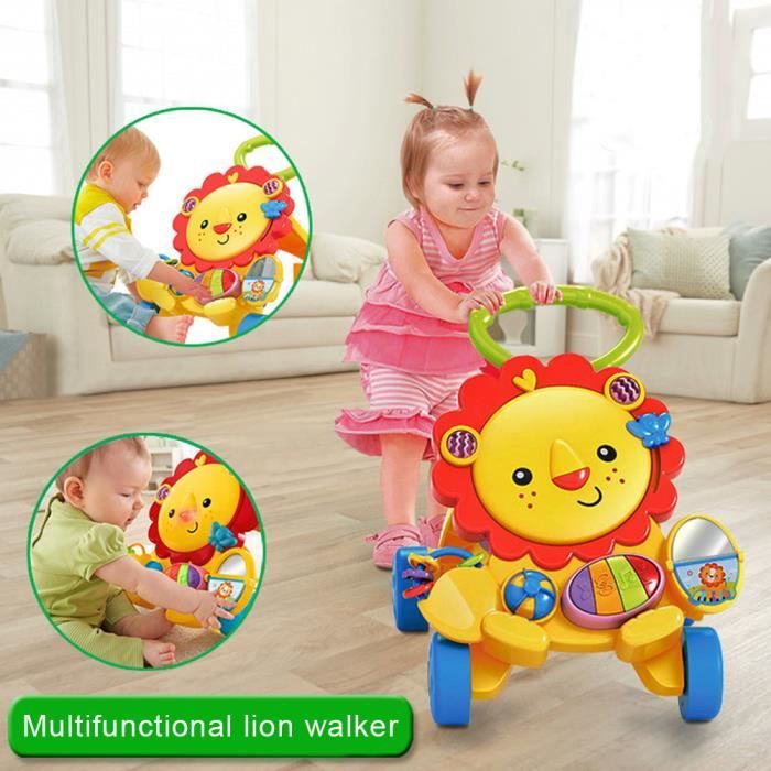 Trotteur B b marcheur Lion assis debout Cdiscount