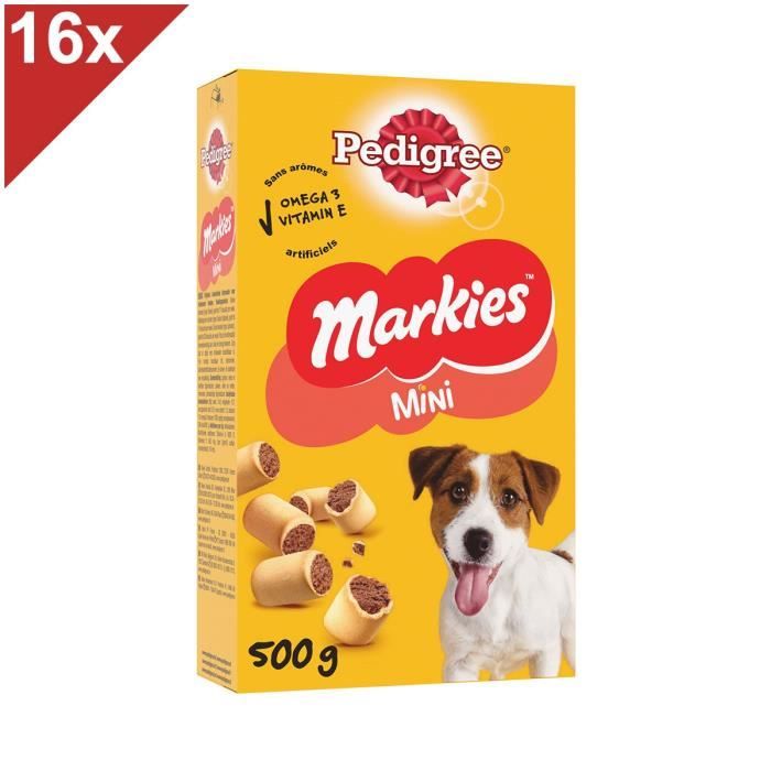 Comparer les prix de Friandise pour chien - PEDIGREE - Markies Mini - Omega 3 - Vitamine E - Calcium