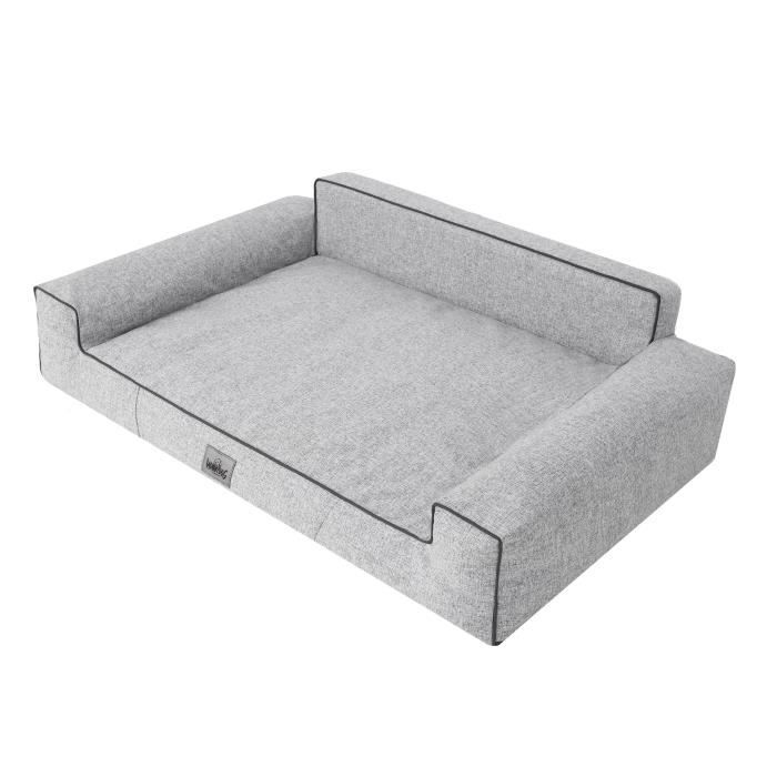 Meilleurs prix pour Lit pour chien, coussin, lit pour animaux, lits de repos, sofa pour chiens, canapé pour chiens, divan, sofa, cendre, 78 x 53 cm