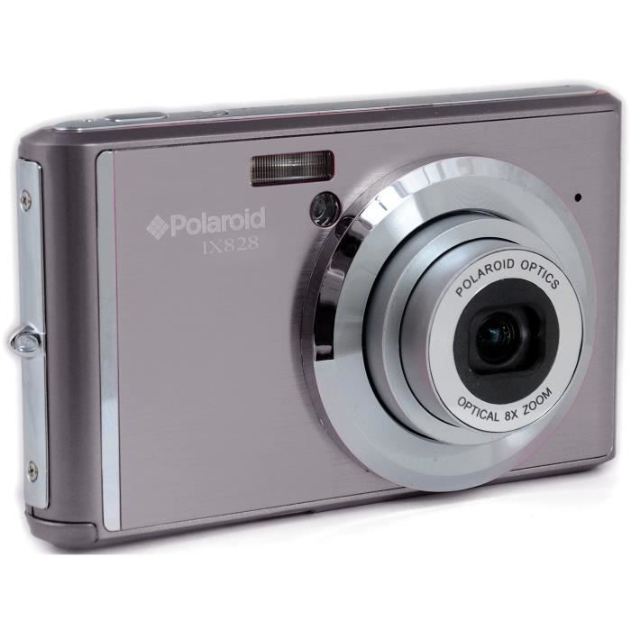 Appareil photo numérique POLAROID IX828N - 20 MP - Ecran 2.4'' - Zoom x8 - Full HD 1080P - Gris
