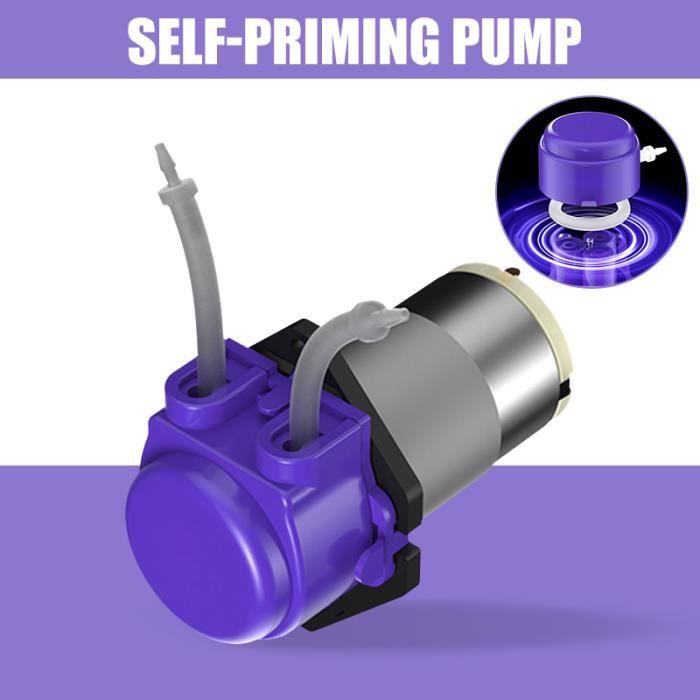 Mini pompe à eau domestique Pompe auto-amorçante silencieuse, pompe automatique avec tuyau, forte puissance