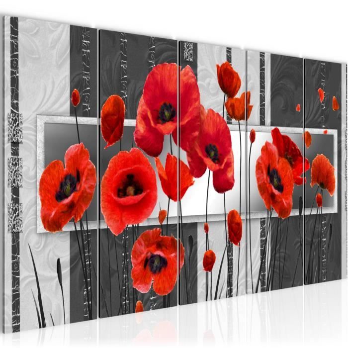 Tableau sur toile, Coquelicots rouges