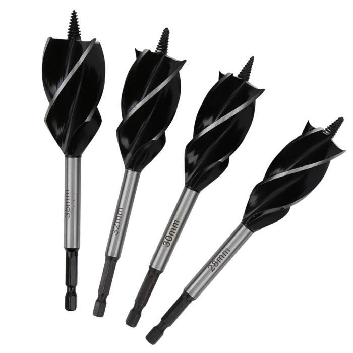 Foreuse à bois SALALIS - 4 pcs - tige hexagonale - 28-35mm - Cdiscount ...