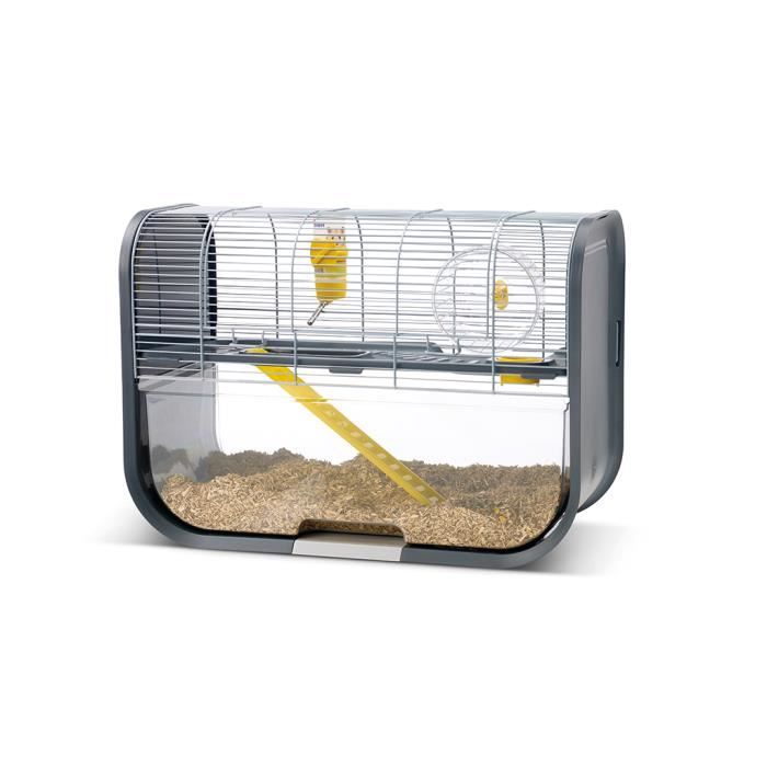 Cage Complète Pour Hamster Geneva Grise Avec Bac Transparent - Savic