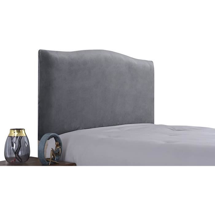 Housse De Tête De Lit Extensible En Velours – Couvre-chevet Universel Anti-poussière, Taille 120-140 Cm, Taupe