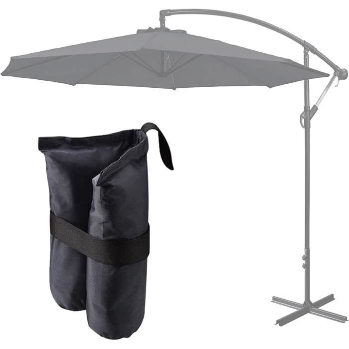 Lot De 4 Poids De Lestage Carrés Pour Tonnelle Hdpe Noir à Prix Carrefour