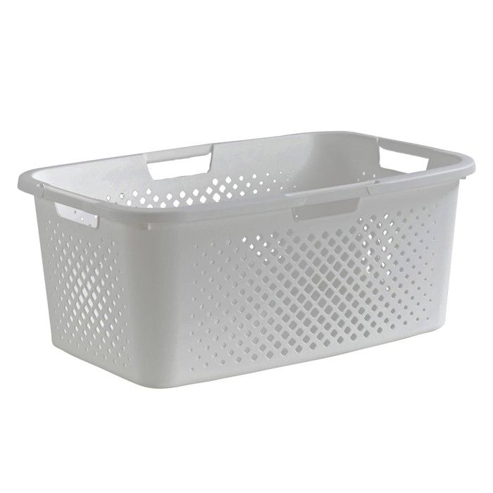 Panier à linge plastique blanc