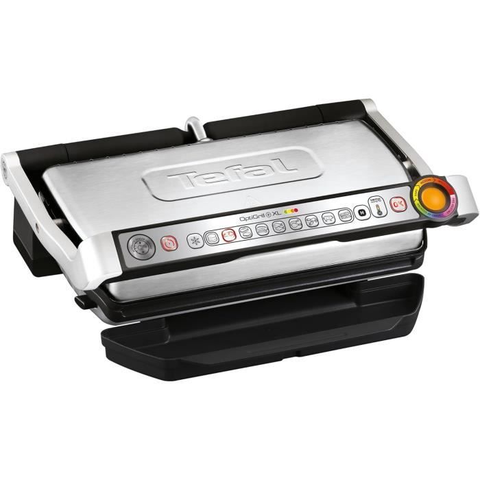 Grill électrique - TEFAL - Optigrill+ XL - 9 programmes - Contrôle température - Accessoire inclus