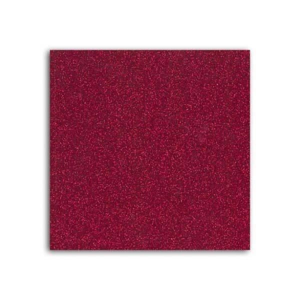 MLLE TOGA Tissu glitter thermocollant - A4 - rouge