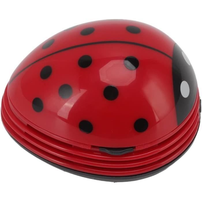 Mini Aspirateur De Bureau En Forme De Coccinelle - Sans Fil, Pour Poussière Sur Table, Clavier, Voiture, Rouge