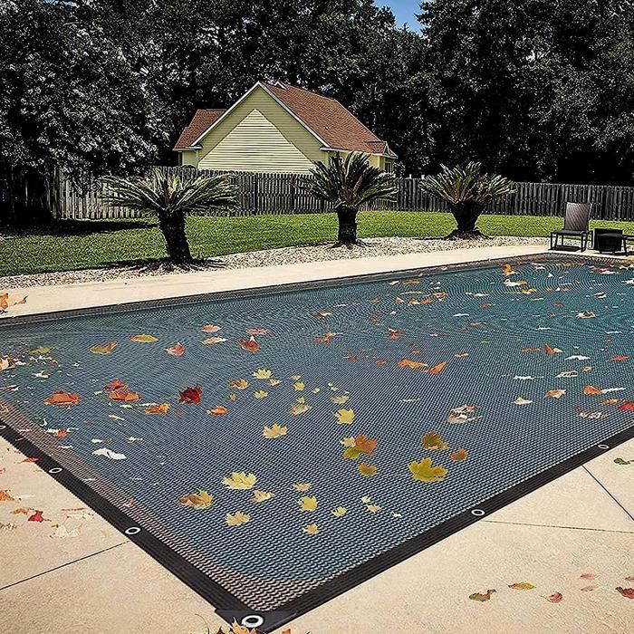Bâche Pour Piscine Hors Sol, Filet Noir Durable En Maille Noire Avec