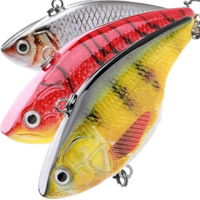 PWGHWG Set De 6 Leurres Souples Pour Brochet – 7g – Housses Hameçons Incluses – Boîte De Rangement – Eau Douce Et Salée
