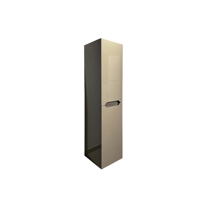Colonne de salle de bain suspendue - Taupe - L30 x l30 x 120 cm - STEFANIE