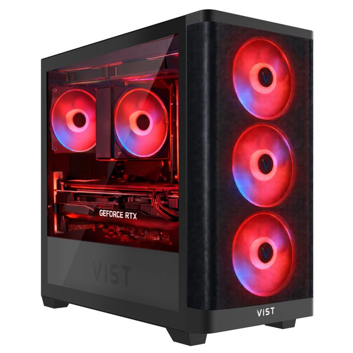 VIST PC Gaming Core i5 RAM RTX 4060Ti SSD .2 WiFi6 BT Windows 11 Pro - vue 2