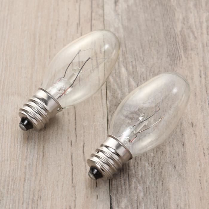 Ampoule à Sel 220V 10W E12 – Pour Lampe Himalaya, Chauffe-Bougies, Lumière Chaude 2700K