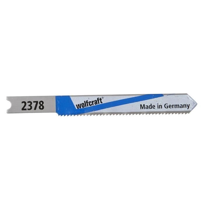 Wolfcraft 2680000 Lot De 2 Lames Scie Sauteuse 75mm - Pour Bois, Contreplaqué Et Plastique