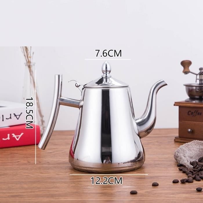THEIERE,gold-1.2L--Pot à café en acier inoxydable 1.2-1,8 l, bouilloire THEIERE,gold-1.2L--Pot à café en acier inoxydable 1.2-1,8 l, bouilloire